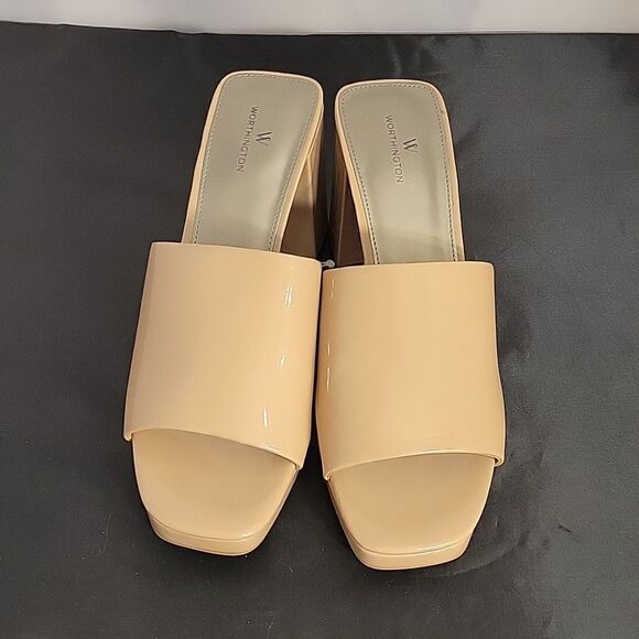 BRAND NEW WORTHINGTON OPEN TOE BLOCK HEEL LADIES SANDAL - Picture 2 of 13